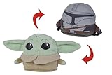Simba 6315870367 - Disney Mandalorian, Grogu und Mando Wendeplüschfigur, 8cm, 2 Gesichter, für Kinder ab den ersten Lebensmonaten geeignet