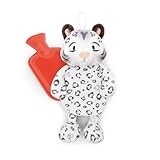 NICI Kuscheltier Wärmflasche Schneeleopard Eleni Snowbell 300ml 34cm - weiß - Kuscheliges Wärmetier ab 10 Monaten – Plüschtier-Wärmflasche, Wärmebeutel für Kinder und Erwachsene - 62447