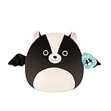 Squishmallows SQCR08594 - Skyler die Stinktier-Fledermaus 30 cm, offizielles Jazwares Plüsch, superweiches Kuscheltier