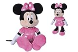 Simba 6315870233PRO - Disney Minnie Mouse, 60cm Plüschtier im pinken Kleid, Kuscheltier, Micky Maus, ab den ersten Lebensmonaten