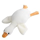 DePro Gans Kuscheltier, Ente Kuscheltier, 50 cm Weiches Plüschtier Aus Baumwolle, Ideal Für Wohnzimmer, Schlafzimmer, Büro, Babybett Und Auto, Weihnachten, Geburtstag Oder Valentinsta