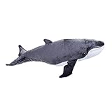 Lelly National Geographic Stofftier, Wal-Motiv, 40 cm, naturfarben
