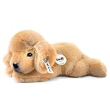 Steiff Kuscheltier Kleiner Freund Golden Retriever Welpe Lumpi, Süßes Stofftier mit Kunststoffaugen, Kinder, Jungen & Mädchen, Plüschtier 22 cm, Beige, 280160