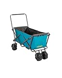 Uquip Strand Bollerwagen Buddy Handwagen Transport Karre Garten Wagen Faltbar Blue/Grey
