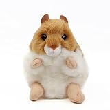 Teddys Rothenburg Kuscheltier Goldhamster 13 cm sitzend braun-weiß Plüschtier Stofftier Hamster