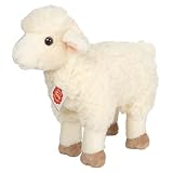 Teddy Hermann 93440 Lamm stehend 25 cm, Kuscheltier, Plüschtier mit recycelter Füllung