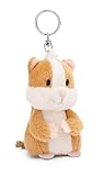 NICI 49865 Schlüsselanhänger Hamster 9cm beige-Nachhaltiger Begleiter Kuscheltieranhänger mit Schlüsselring für Schlüsselband, Schlüsselbund & Schlüsselhalter