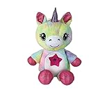 StarBelly DreamLites Regenbogen Einhorn 2022 – Kuscheltier Nachtlicht - Magischer Sternenhimmel-Projektor - Einschlafhilfe mit Regenbogenfarben & Sleep-Timer