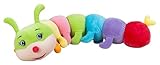 mucHome Kuscheltier Plüschtier, super weich, Spandex Bezug, Schmusetier, flauschig (Kunterbunte Raupe 90cm)