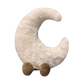 Zaloife Kuscheltier Mond, Plüschtier Mond 30cm, Mond Stofftier Wurfkissen, Mond Plüsch Kissen Puppe Geburtstage Party Festival Geschenk für Mädchen Jungen Kinder Fans