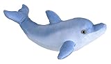 Wild Republic Living Ocean Mini Großer Tümmler, Wal-Kuscheltier, Schlaftier für Babys, Gastgeschenk für die nächste Babyparty, Füllung und Stoff aus recycelten Wasserflaschen, 30 cm