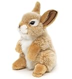 Uni-Toys - Hase, stehend (beige) - 18 cm (Höhe) - Plüsch-Kaninchen - Plüschtier, Kuscheltier