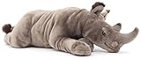 Uni-Toys - Nashorn groß, liegend - 54 cm (Länge) - Plüsch-Rhino, Rhinozeros - Plüschtier, Kuscheltier