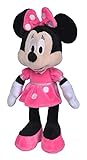 Simba 6315870227 - Disney Minnie Mouse, 25cm Plüschtier im pinken Kleid, Kuscheltier, Micky Maus, ab den ersten Lebensmonaten