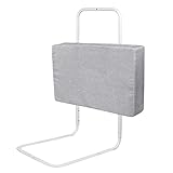 VA-Cerulean Rausfallschutz Bett, Boxspringbett Bettgitter Höhenverstellbar 40-60 cm, Flachs Bettschutzgitter geeignet 5-30 cm Matratzen, Bettumrandung Breit 50 cm, Grau