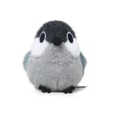 Herfair Spatz Kuscheltier Klein Vogel Plüschtier Kawaii Deko Bird Plushie Stofftier Geschenke für Mädchen und Jungen
