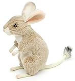 Uni-Toys - Wüstenspringmaus, stehend - 17 cm (Höhe) - Plüsch-Maus, Wüstenmaus - Plüschtier, Kuscheltier