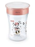 NUK Magic Cup Trinklernbecher mit persönlicher Gravur, auslaufsicherer 360°-Trinkrand, 8+ Monate, BPA-frei, 230 ml (Disney Minnie Mouse (rosa), NUK Magic Cup mit Gravur)