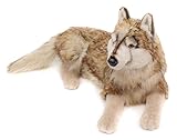 Uni-Toys - Wolf, liegend - 100 cm (Länge) - Plüsch-Wolf, Lupus - Plüschtier, Kuscheltier