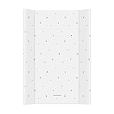 Träumeland Wickelmulde 50x70 | Wickelauflage PVC-frei, waschbarer Bezug | Wickeltischunterlage abwischbar & wasserabweisend | Wickeltischauflage für entspannte Wickelmomente, fiore beige