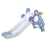 Faltbare Rutsche für Innen und Außen, ab 1 Jahr, Kinderrutsche für den Garten, Geschenk für Kinder, Geburtstagsgeschenk (Blau)