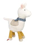 sigikid 43239 Kuscheltier Lama Patchwork Sweety, Yellow für Mädchen und Jungen von 0 bis 8 Jahren