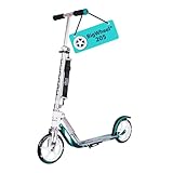 Hudora Roller für Erwachsene – Klappbarer Erwachsenen-Roller, höhenverstellbar, HUDORA BigWheel 205 Scooter - Stabiler Aluminium-Roller