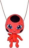 BANDAI - Miraculous Ladybug - Weiches Stofftier 15cm - Tikki - P50691