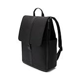 Bugaboo Wickelrucksack, Wasserabweisende Tasche aus nachhaltigem Material, Einfach zu reinigen, mit Wickelunterlage und isolierter Halterung für Flaschen, Midnight Black