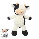 WDKXCN Kuh Kuscheltier, 30CM Kuscheltier Kuh Plushie, Plüschtier Kuh, Schwarz Weiß Kuh Plüschtier, Stofftier Weiches, Weiches Plush Toy für Baby Kinder und Erwachsene Geschenke (Stehend Kuh)