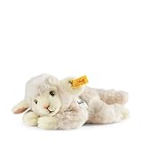 Steiff Linda Lamm - 22 cm - Plüschschaf liegend - Kuscheltier für Kinder - weich & waschbar - weiß (280030)