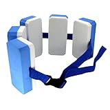 Schwimmgürtel für Kinder 6+ Jahren, Nylon Schwimmgurt Kinder, Schwimmsachen, Verstellbarer Schwimmgürtel, Schwimmkissen, Swim Belt, Schwimmhilfe für Kinderschwimmtrain von 40 kg (hellblau)
