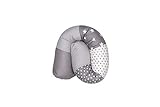 ULLENBOOM ® Baby Kuschelschlange 120x13 cm Graue Sterne (Made in EU) - Kuschelschnecke in vielen Farben und Größen, Bezug: 100% ÖkoTex Baumwolle, Nackenrolle, Kopfschutz für Wickeltisch, Motiv: Sterne