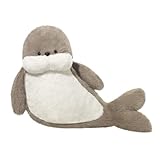 Siegel Plüschtier,Seal Pillow,niedliche Robbe Pillow,Stuffed Animals Seal Plush Toy, Niedliche Cartoon Robbe Kissen Gefüllt Plüsch Plüschtier, für Kinder Freunde und Familie (38x33 cm,Siegel)