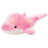 CJAPGJW 20 cm Delfin Kuscheltier, Rosa Delfin Weicher Spielbegleiter für Kinder, Gefüllte Delfinspielzeug zum Kuscheln und Dekorieren, Delpfin Toy für Kindergeburtstage Weihnachten Geschenk