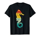 Retro Geschenk Seepferdchen T-Shirt