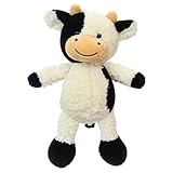 SGZIOO Kuh Kuscheltier, 30cm Kuscheltier Kuh, Schwarz Weißes Kuh Plüschtier, Stofftier Kuh Zum Spielen Sammeln & Kuscheln für Niedliches Geburtstag Geschenk (30CM)