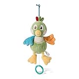 NICI Spieluhr Fritz der Spatz - Baby Spieluhr ab 0+ Monaten für Jungen und Mädchen - Aufzieh-Spieluhr als perfekte Einschlafhilfe - Für Babybett, Kinderwagen, Babyschale oder Baby Kuscheltier - 43946