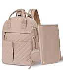 MISS FONG Baby Wickelrucksack Wickeltasche Rucksack, Baby Wickeltasche Groß, mit Faltbarer Wickelunterlage, Schnullerhalter und Kinderwagengurten, Weit öFfnender Babytasche für Mama und Papa