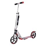 HUDORA BigWheel 205 Scooter - Stabiler Aluminium-Roller - Höhenjustierbarer & zusammenklappbarer Cityroller mit Ständer - Sportlicher Kinder- & Erwachsenenroller für bis zu 100kg