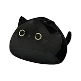 ATVOYO Schwarze Katze Kissen Spielzeug 15cm kleine Schwarze Katze Plüsch Kissen Puppe niedlich Plüsch Tier Kissen für Kinder Freundin Geburtstag Geschenk Home Decoration