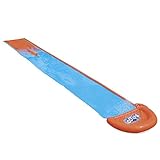 Bestway H20GO Single Water Slide, 4.88 m Inflatable Slip and Slide with Built-In Sprinklers