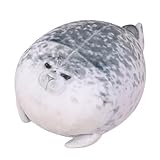 Champracer Chubby Spotted Seal Pillow, Meerestier Kissen Plüsch Robbe Tier Umarmungen Geschenke Spielzeug für Jungen und Mädchen (Siegel, 20 cm)