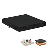 LAMUNI Sandkasten Abdeckplane 140x140x20cm Sandkastenabdeckungen Schutzhülle Sandkiste Wasserdicht Sandkiste Abdeckung Sandkasten Hülle 420D Oxford Sandkasten Regenschutz, Winddicht, Staubdicht