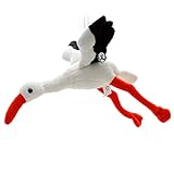 Storch Kuscheltier Vogel Klapperstorch Weißstorch 26 cm fliegend Plüschtier Flaps - Kuscheltiere*biz