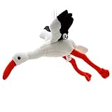 Storch Kuscheltier Vogel Klapperstorch Weißstorch 26 cm fliegend Plüschtier Flaps - Kuscheltiere*biz