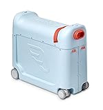 JetKids by Stokke BedBox - Kinderkoffer mit Bettfunktion - Handgepäck zum Sitzen und Rollen - Farbe: Blue Sky