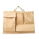 lilibell Classic - Baby Wickeltasche Handtasche Organizer, zahlreiche Fächer, wasserabweisend und waschbar flexibel für Shopper/Rucksäcke - Bag in Bag (Beige)