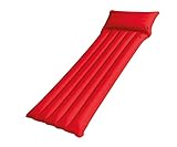 Happy Pople 78035 - Liegematratze PVC - mit Mikrofaserbeschichtung für den Pool Camping Wasserliege Luftmatratze mit Beschichtung Outdoor Strandliege Lounge aufblasbar 196 x 72 cm
