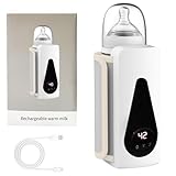 Flaschenwärmer Baby, Flaschenwärmer Baby Unterwegs für alle Flaschen, Einstellbare Temperatur Babyflaschenwärmer Flaschenwarmhalter mit LCD-Display für zu Hause draußen Reisen